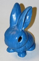 Lot 16 - A Sylvac blue glazed model of a rabbit,...