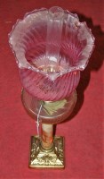 Lot 188 - An early 20th century oil lamp having a pink...