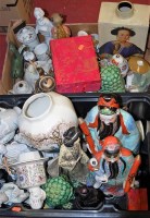 Lot 198 - Two boxes of miscellaneous china to include...