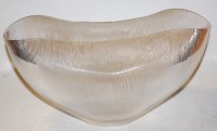 Lot 44 - A Japanese Hoya glass bowl, of waisted reeded...