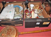 Lot 219 - Two boxes of miscellaneous items to include...