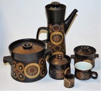 Lot 80 - A 1970s stoneware part tea and dinner service