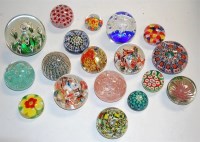 Lot 237 - A quantity of glass paperweights, to include...