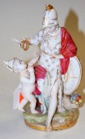 Lot 265 - A Dresden porcelain allegorical figure group,...