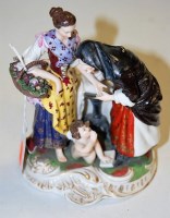 Lot 266 - A Continental porcelain figure group, in the...