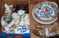 Lot 95 - Three boxes of miscellaneous china, to include;...
