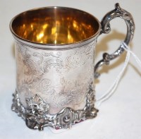 Lot 281 - An early Victorian silver christening mug,...