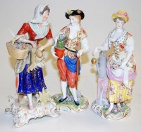 Lot 228 - A Sitzendorf porcelain figure of a maiden with...