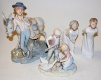 Lot 62 - A pair of Lladro figures of children,...