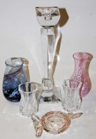 Lot 85 - A box of miscellaneous glassware, to include;...