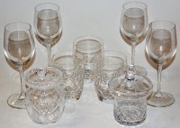 Lot 86 - A box of miscellaneous glassware, to include;...