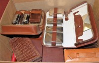 Lot 103 - A collection of assorted mainly brown leather...