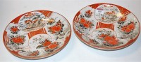 Lot 108 - A pair of Japanese Meiji period Kutani bowls,...