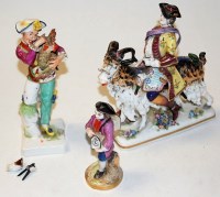 Lot 134 - An early 20th century continental porcelain...