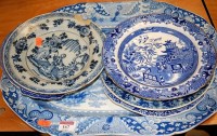 Lot 167 - A 19th century Chinese tin glazed export blue...