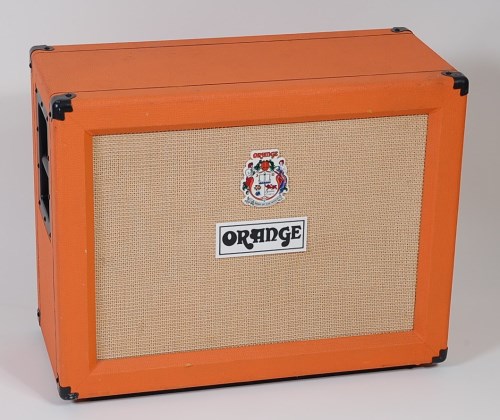 Lot 519 - An orange lead guitar speaker cabinet/amp,...