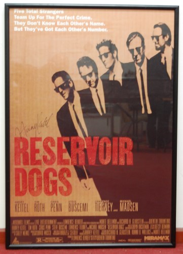 Lot 583 - Reservoir Dogs film poster, signed Harvey...