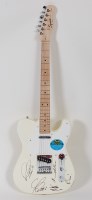 Lot 501 - A fender telecaster guitar in cream and white,...
