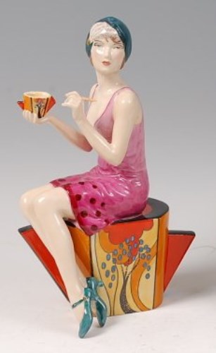 Lot 5 - Peggy Davies Ceramics - Art Deco, modelled by...