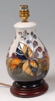 Lot 23 - A contemporary Moorcroft Pottery table lamp,...