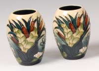 Lot 31 - A pair of contemporary Moorcroft pottery vases,...