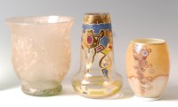 Lot 81 - A 1960s iridescent art glass vase, having...