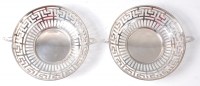 Lot 114 - A pair of early 20th century silver twin...