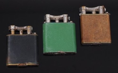 Lot 140 - A 1930s Dunhill silver plated and shagreen...
