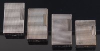 Lot 147 - Four 1960s Dupont silver plated pocket...