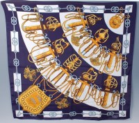 Lot 167 - A Hermès of Paris silk scarf in the Cliquetis...