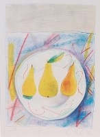 Lot 220 - Chloe Cheese (b.1952) - Pears, lithograph...