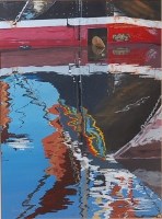 Lot 243 - Paul Franks - Wivenhoe Reflections, acrylic,...