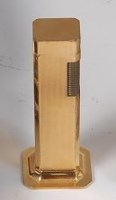 Lot 124 - A Dunhill gold plated tallboy table lighter,...