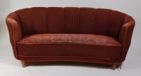 Lot 325 - A 1940s Danish three-seater upholstered...