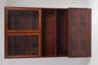 Lot 326 - A 1960s Danish rosewood wall unit, possibly by...