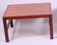 Lot 327 - A 1960s Swedish rosewood low occasional table,...