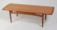 Lot 331 - A 1960s G-Plan teak low coffee table, raised...