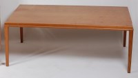 Lot 345 - A 1960s oak rectangular coffee table by Haslev,...