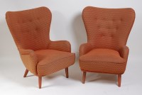 Lot 349 - A pair of 1960s buttonback corduroy...