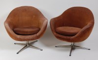 Lot 360 - A pair of 1960s Danish corduroy upholstered...