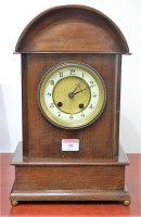 Lot 10 - An early 20th century Continental walnut cased...