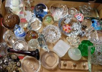 Lot 63 - A box of miscellaneous glassware, to include;...