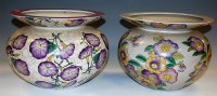 Lot 86 - A near-pair of stoneware jardinieres, each of...