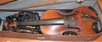 Lot 87 - A 19th century Continental violin, bearing...