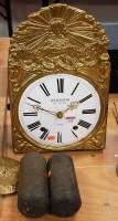Lot 131 - A 19th century French comtoise clock, having...
