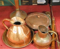 Lot 144 - A collection of miscellaneous metalware, to...