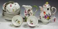 Lot 181 - An early 20th century Meissen Dresden matched...