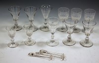 Lot 46 - A set of four 19th century drinking glasses,...