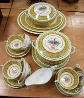 Lot 92 - A Paragon part tea and dinner service, in the...