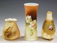 Lot 160 - A circa 1900 Coalport miniature vase, of...